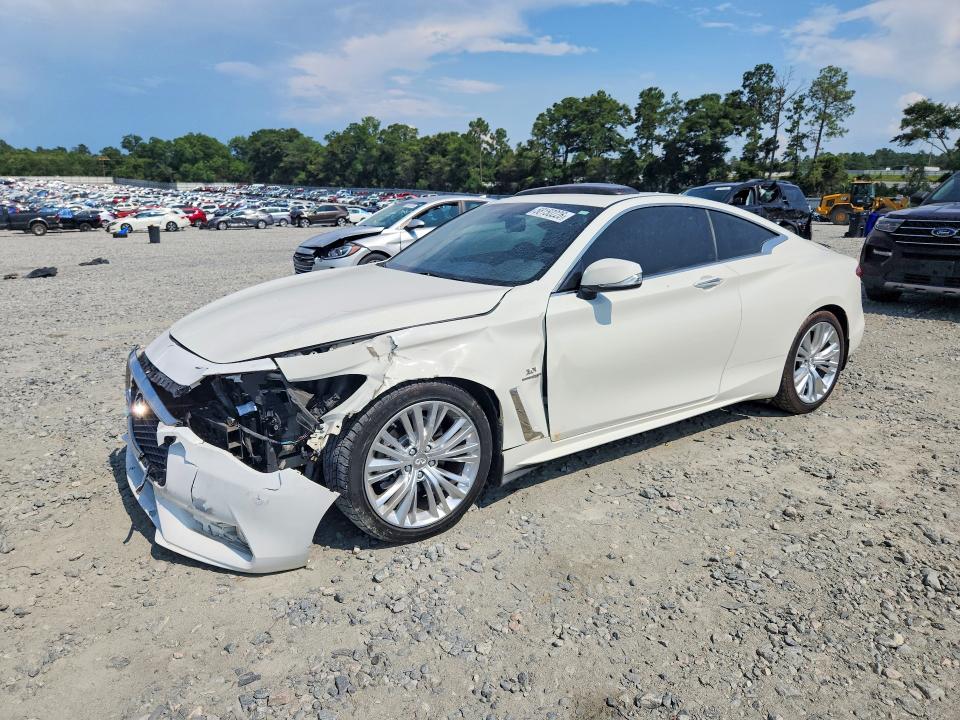2018 Infiniti Q60 VIN JN1EV7EK7JM342438 COPART salvage auction — FRONT END, GA - CERT OF TITLE-SALVAGE, sold $2,250 on 2026-07-30 (photo 1)