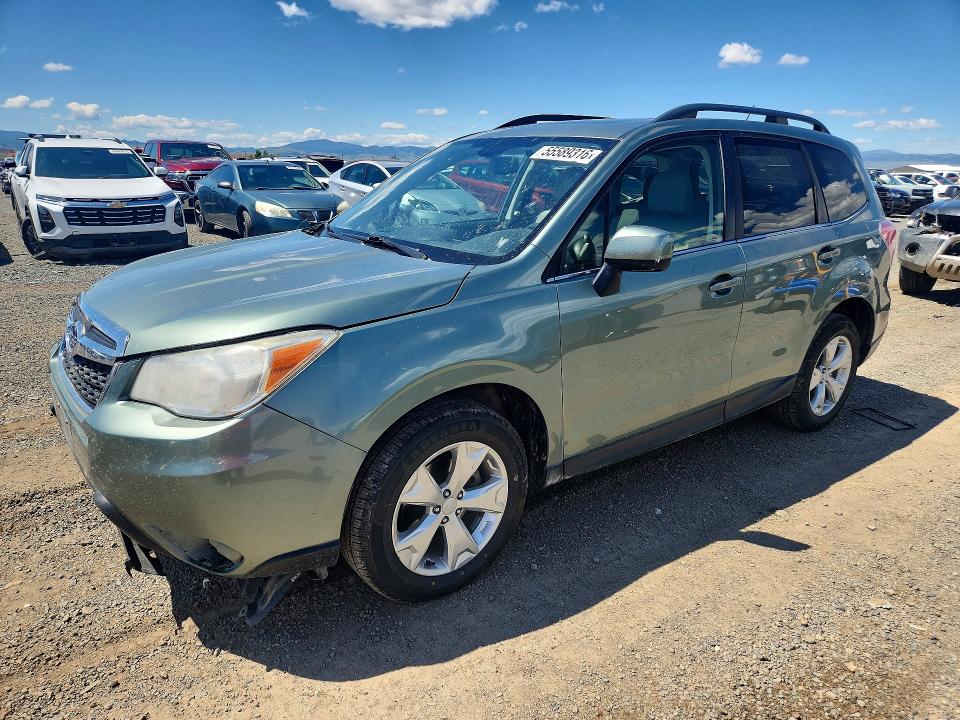 2015 Subaru Forester VIN JF2SJARC3FH453078 COPART salvage auction — FRONT END, Mt - Salvage Certificate Of A Vehic, sold $2,000 on 2026-07-14 (photo 1)