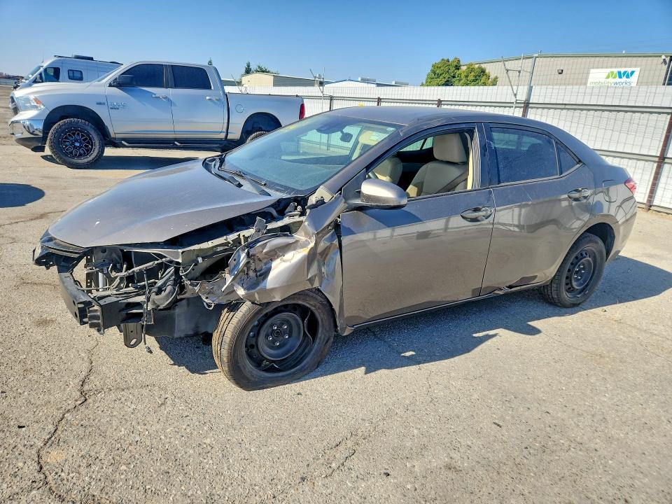 2017 Toyota Corolla VIN 5YFBURHE5HP734216 COPART salvage auction — FRONT END, Ca - Salvage Certificate, sold $2,700 on 2026-07-06 (photo 1)