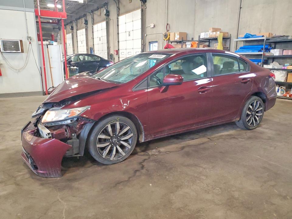 2015 Honda Civic VIN 19XFB2F92FE023818 COPART salvage auction — FRONT END, Mn - Cert Of Title-Salvage, sold $825 on 2026-07-02 (photo 1)