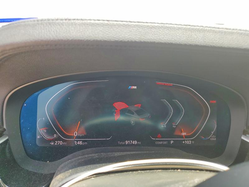 2020 BMW 5er VIN WBAJR3C07LCD55337 COPART salvage auction — WATER/FLOOD, Tx - Salvage Title-Flood Damage, sold $10,400 on 2026-07-07 (photo 9)