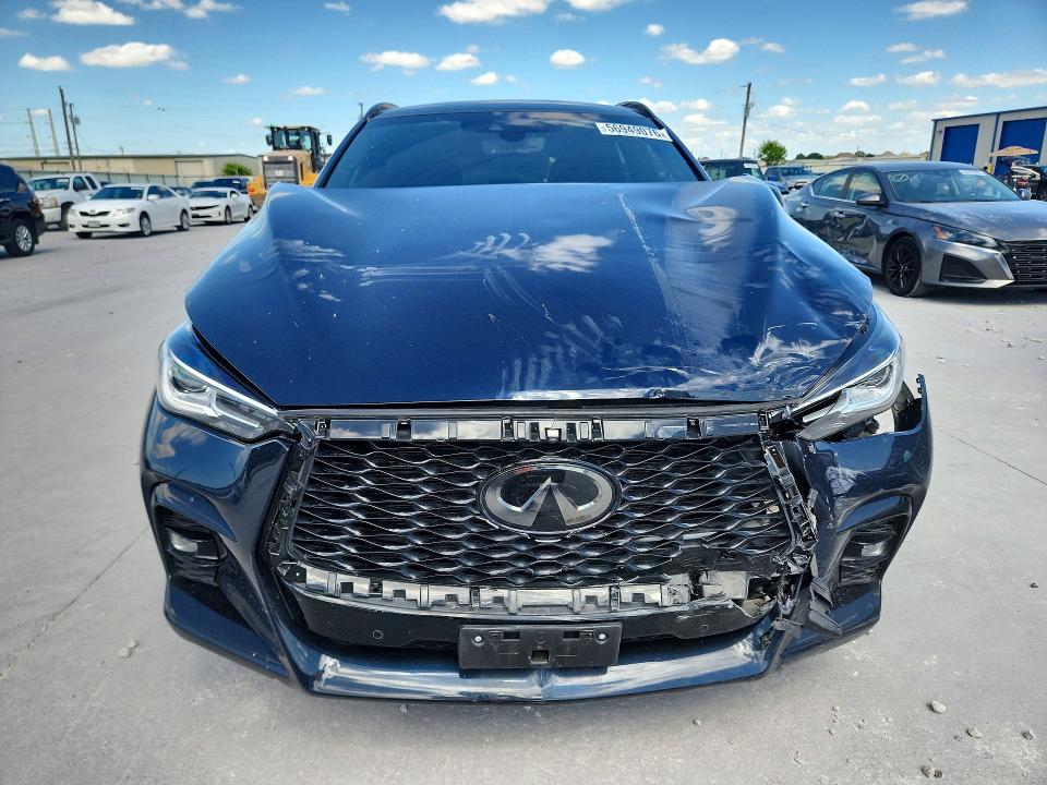 2024 Infiniti Qx50 VIN 3PCAJ5FA3RF111266 COPART salvage auction — FRONT END, Tx - Salvage Vehicle Title, sold $8,300 on 2026-08-07 (photo 5)
