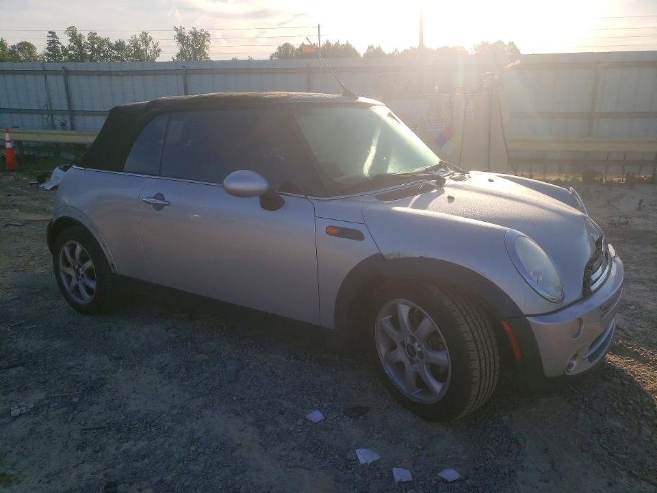 2008 Mini Cooper VIN WMWRF33518TG19280 COPART salvage auction — FRONT END, Va - Cert Of Title - Salvage, sold $625 on 2026-07-06 (photo 4)