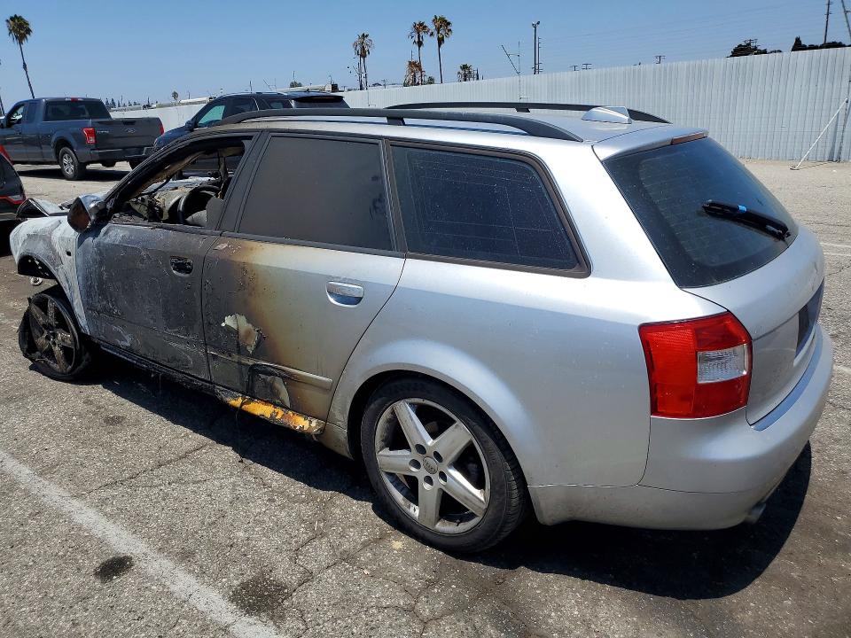 2004 Audi A4 VIN WAUVC68E34A146728 COPART salvage auction — BURN, Ca - Non-Repairable Vehicle Cert, sold $50 on 2026-07-21 (photo 2)