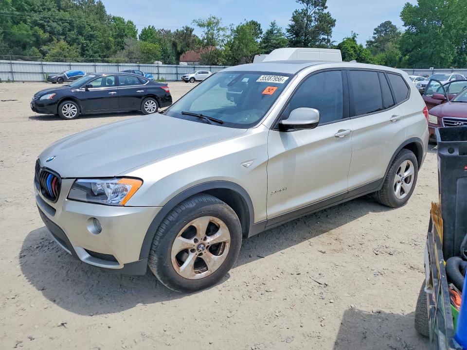 2011 BMW X3 VIN 5UXWX5C54BL712456 — COPART salvage auction photo