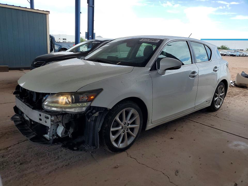 2012 Lexus Ct VIN JTHKD5BH4C2114653 COPART salvage auction — FRONT END, Az - Cert Of Title - Salvage, sold $3,500 on 2026-07-02 (photo 1)