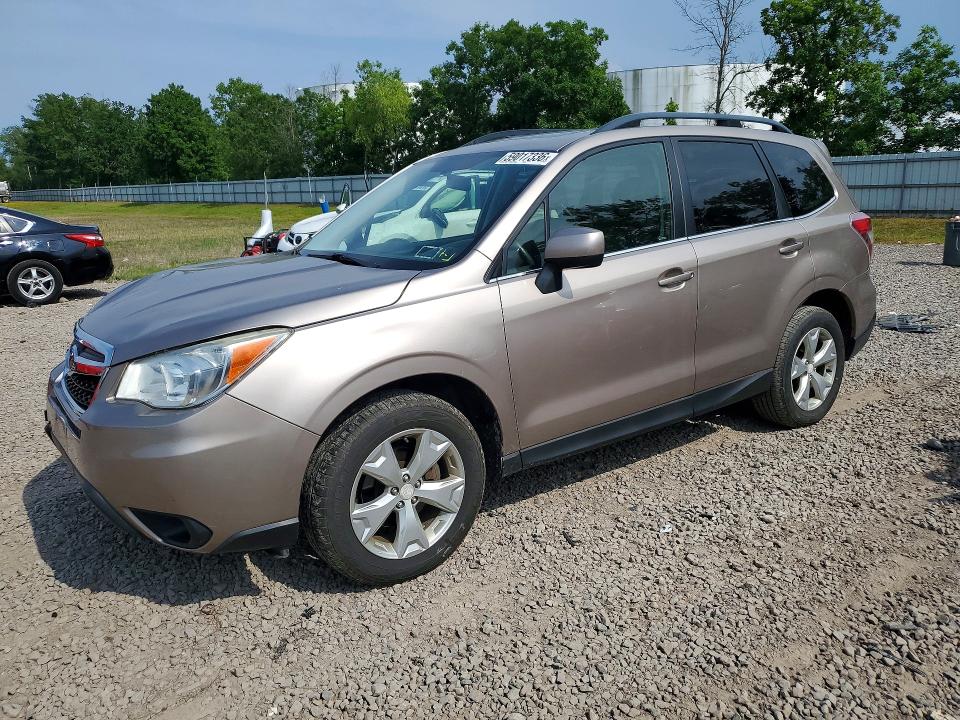 2015 Subaru Forester VIN JF2SJAKC5FH469924 COPART salvage auction — FRONT END, NY - MV-907A SALVAGE CERTIFICATE, sold $500 on 2026-07-29 (photo 1)