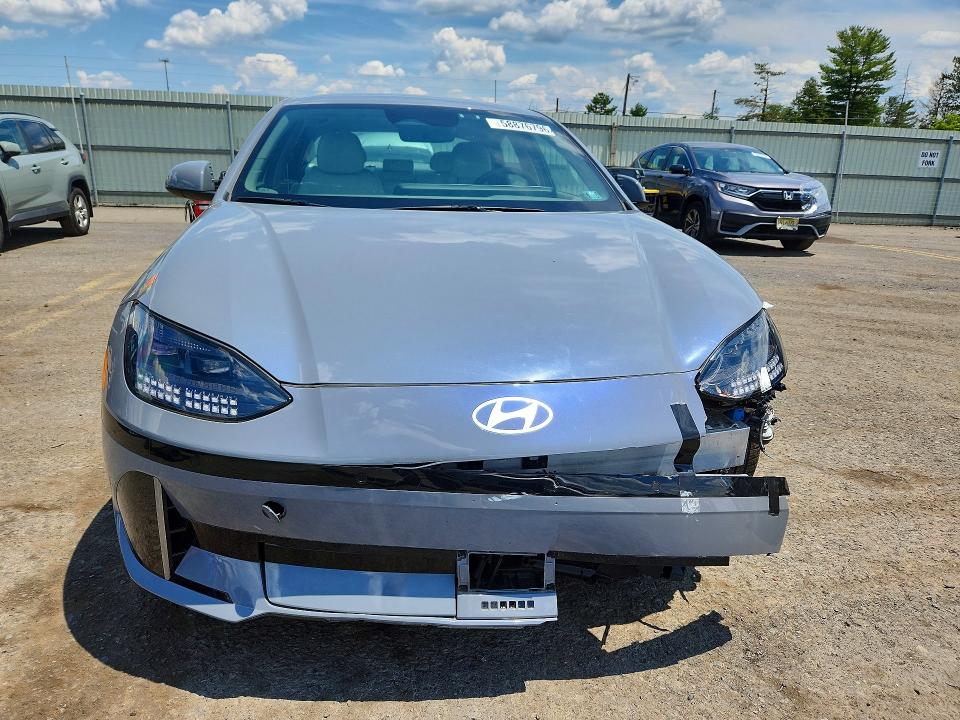 2025 Hyundai Ioniq 6 VIN KMHM34AC9SA086541 COPART salvage auction — FRONT END, Pa - Certificate Of Salvage, sold $15,200 on 2026-07-31 (photo 5)