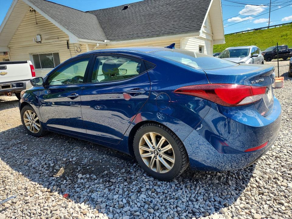 2014 Hyundai Elantra VIN KMHDH4AEXEU030159 COPART salvage auction — MINOR DENT/SCRATCHES, Oh - Certificate Of Title, sold $275 on 2026-07-08 (photo 2)