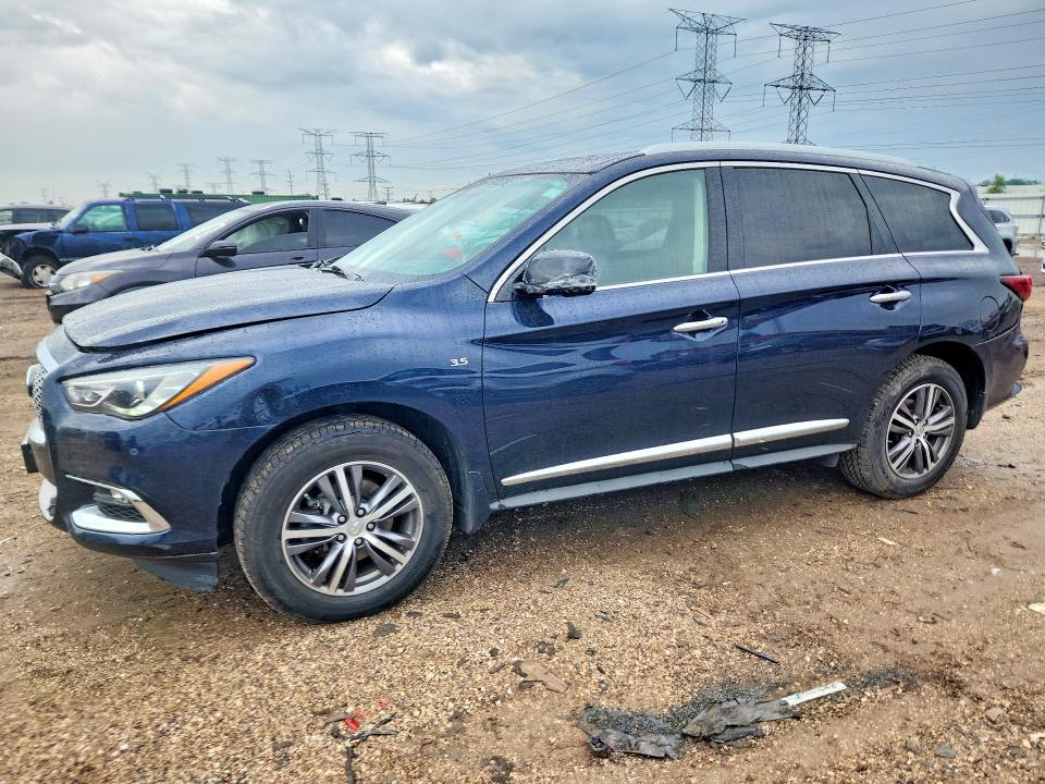 2017 Infiniti Qx60 VIN 5N1DL0MMXHC555131 COPART salvage auction — FRONT END, IL - SALVAGE CERTIFICATE, sold $2,200 on 2026-07-30 (photo 1)