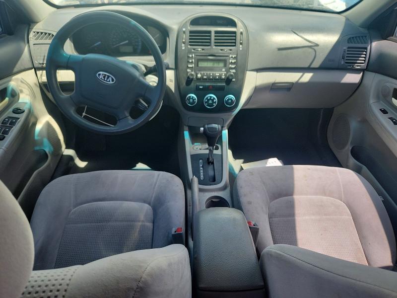 2009 Kia Spectra VIN KNAFE222695664225 COPART salvage auction — FRONT END, Ut - Salvage Certificate, sold $150 on 2026-07-31 (photo 8)