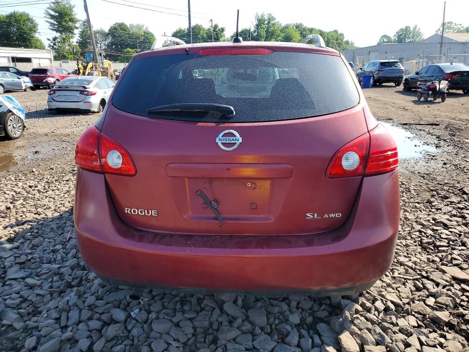 2008 Nissan Rogue VIN JN8AS58V08W139988 COPART salvage auction — FRONT END, PA - CERT OF SALV-R=RECONSTRUCTED, sold $700 on 2026-07-15 (photo 6)