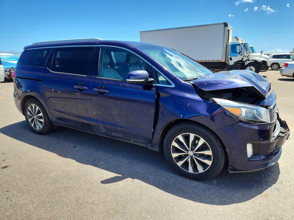 2018 Kia SEDONA VIN KNDMC5C14J6423074 COPART salvage auction — FRONT END, Hi - Certificate Of Salvage, sold $2 on 2026-07-27 (photo 4)