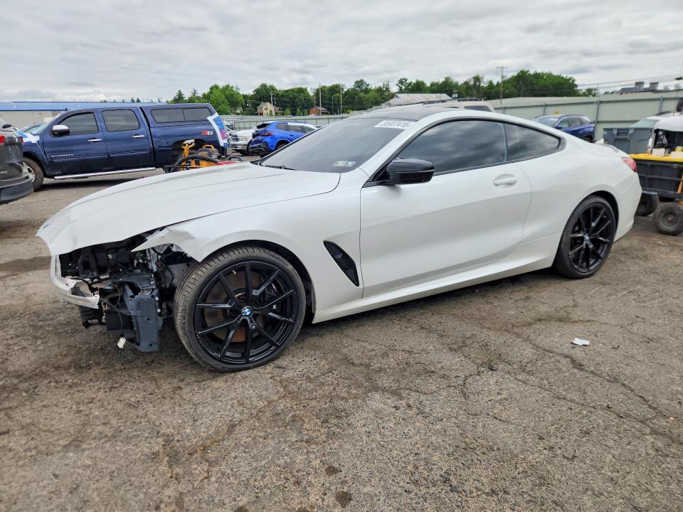 2024 BMW M850i xdrive VIN WBABC4C03RCR37470 COPART salvage auction — FRONT END, PA - CERTIFICATE OF SALVAGE, sold $25,500 on 2026-07-31 (photo 1)