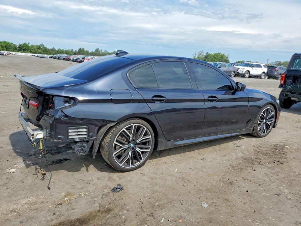 2022 BMW 5er VIN WBA53BJ09NWX46715 COPART salvage auction — REAR END, Va - Cert Of Title - Salvage, sold $21,400 on 2026-07-15 (photo 3)