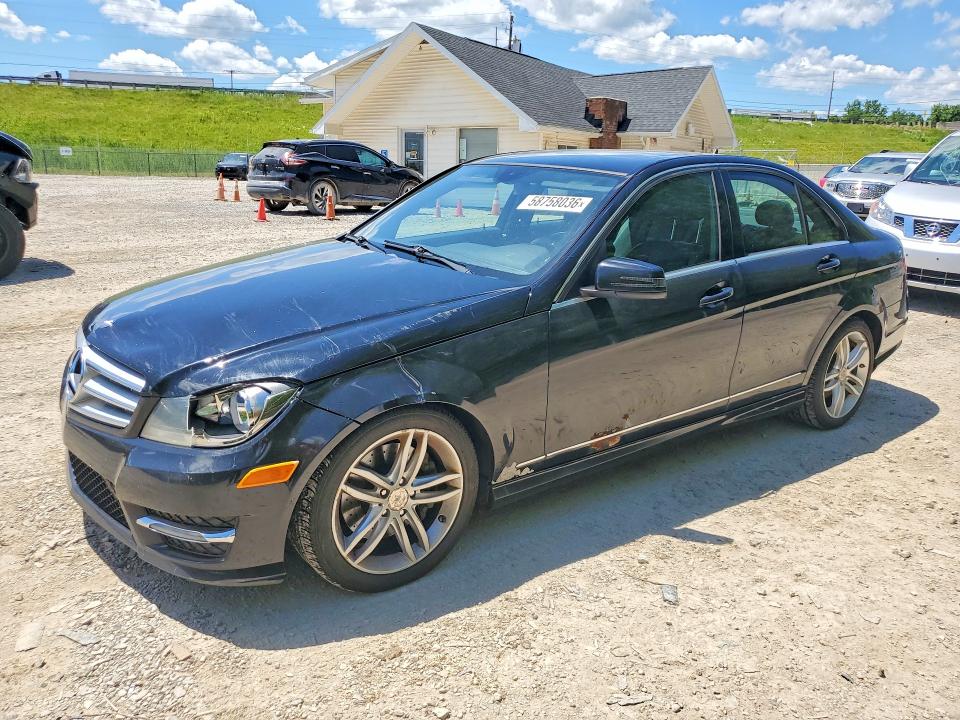 2013 Mercedes-benz C-klasse VIN WDDGF8AB1DA759595 COPART salvage auction — FRONT END, Oh - Certificate Of Title, sold $600 on 2026-07-08 (photo 1)