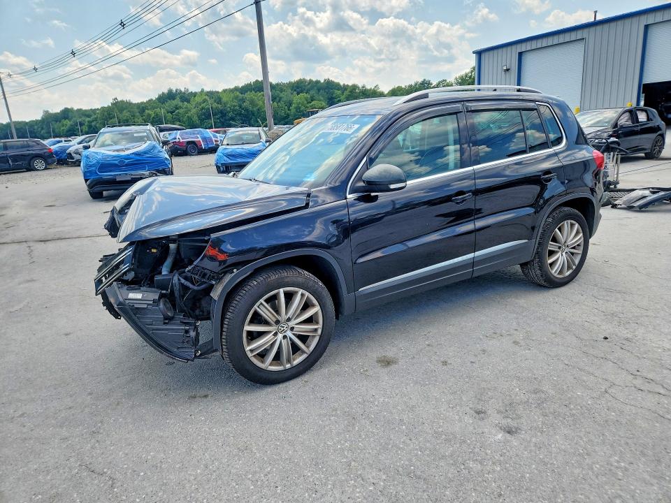 2012 Volkswagen Tiguan VIN WVGBV7AX1CW515617 COPART salvage auction — FRONT END, Ma - Cert Of Title-Reconstrctd Coll, sold $450 on 2026-07-08 (photo 1)