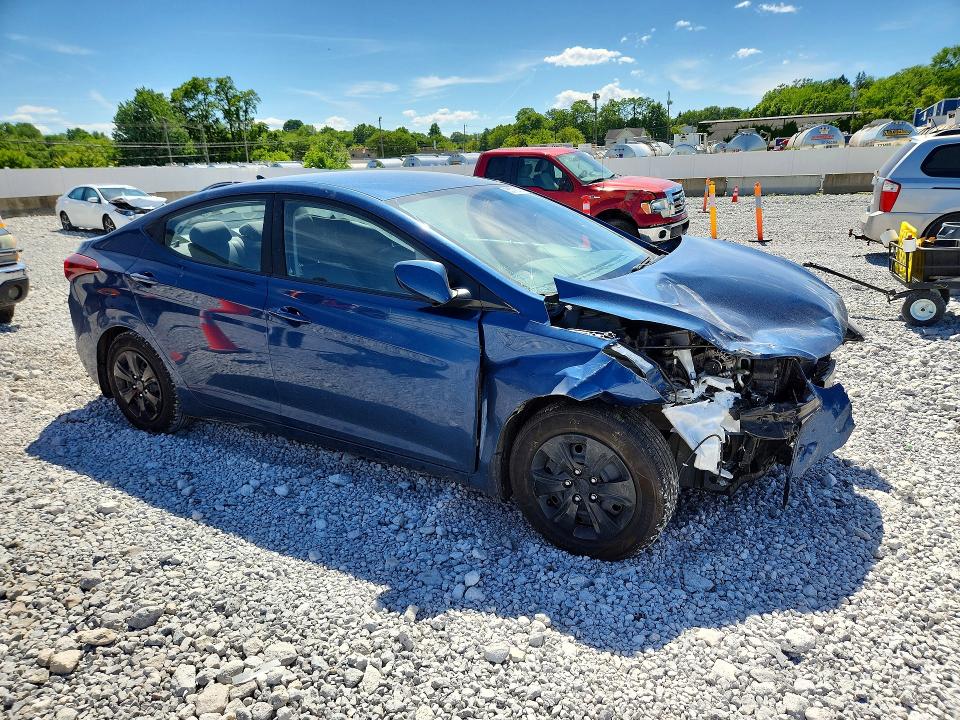 2016 Hyundai VIN KMHDH4AE1GU492855 COPART salvage auction — FRONT END, Oh - Cert Of Title-Salvage, sold $725 on 2026-07-07 (photo 4)
