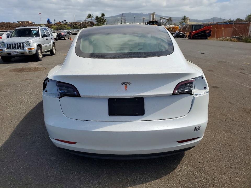 2023 Tesla Model 3 VIN 5YJ3E1EA6PF519586 COPART salvage auction — REAR END, HI - CERTIFICATE OF SALVAGE, sold $3,000 on 2026-09-11 (photo 6)
