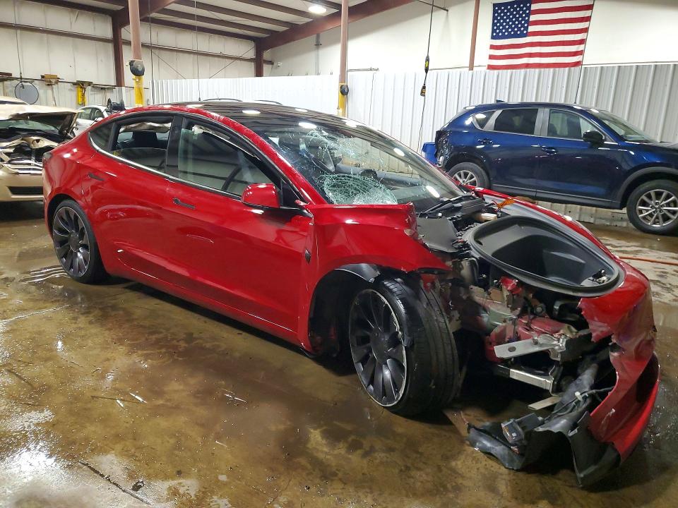 2021 Tesla Model 3 VIN 5YJ3E1EC5MF990982 COPART salvage auction — FRONT END, PA - CERTIFICATE OF SALVAGE, sold $3,150 on 2026-07-28 (photo 4)