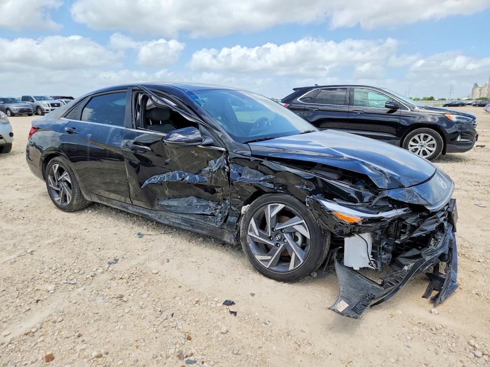 2025 Hyundai Elantra VIN KMHLN4DJXSU180135 COPART salvage auction — SIDE, Tx - Certificate Of Title, sold $2,400 on 2026-07-28 (photo 4)