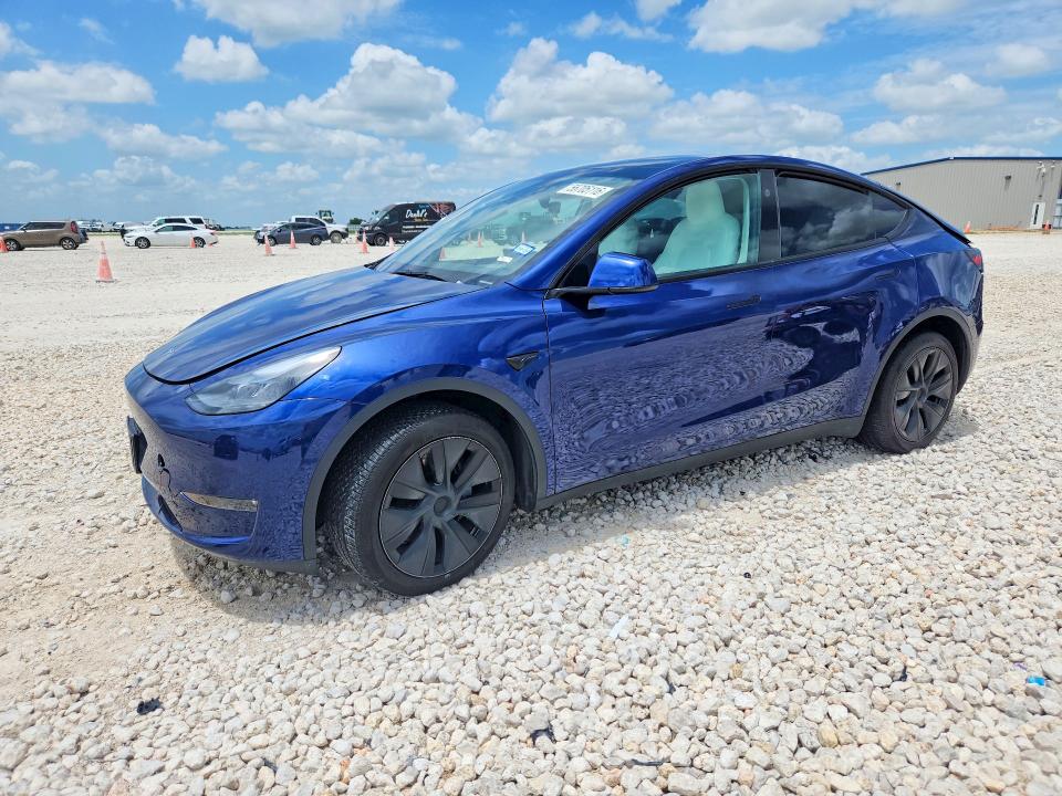 2024 Tesla VIN 7SAYGDEE9RA333290 COPART salvage auction — REAR END, TX - SALVAGE VEHICLE TITLE (P), sold $2,200 on 2026-07-30 (photo 1)