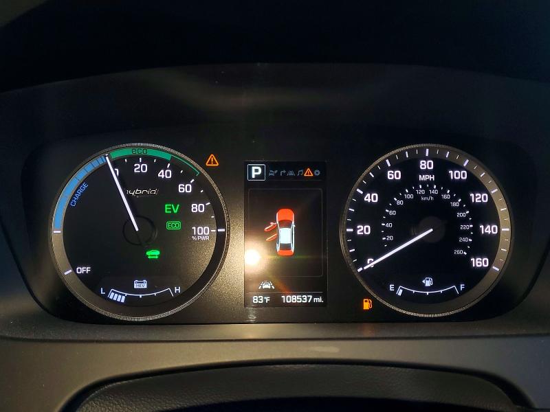 2016 Hyundai Sonata hybrid VIN KMHE34L10GA012447 COPART salvage auction — FRONT END, CA - SALVAGE CERTIFICATE, sold $1,800 on 2026-07-02 (photo 9)