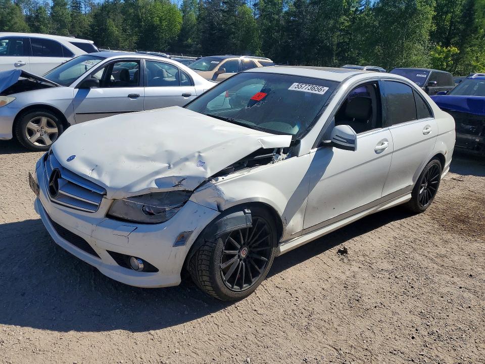 2010 Mercedes-benz C-klasse VIN WDDGF8BB1AF454062 COPART salvage auction — FRONT END, On - Permit No Brand - Unfit, sold $625 on 2026-07-16 (photo 1)