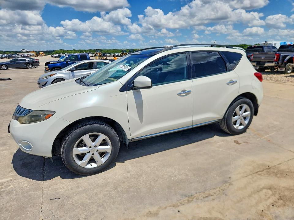 2009 Nissan Murano VIN JN8AZ18U69W028424 COPART salvage auction — FRONT END, Tx - Salvage Vehicle Title, sold $1,300 on 2026-07-30 (photo 1)