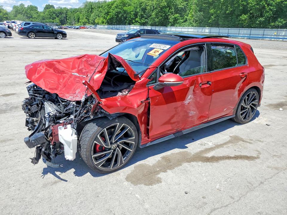 2022 Volkswagen Gti VIN WVW587CD6NW149006 COPART salvage auction — FRONT END, Pa - Certificate Of Salvage, sold $1,250 on 2026-08-06 (photo 1)
