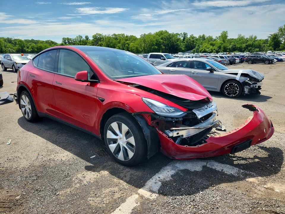 2022 Tesla Model y VIN 7SAYGDEE4NF331427 COPART salvage auction — FRONT END, Ct - Cert Of Title-Salvage, sold $10,100 on 2026-07-10 (photo 4)