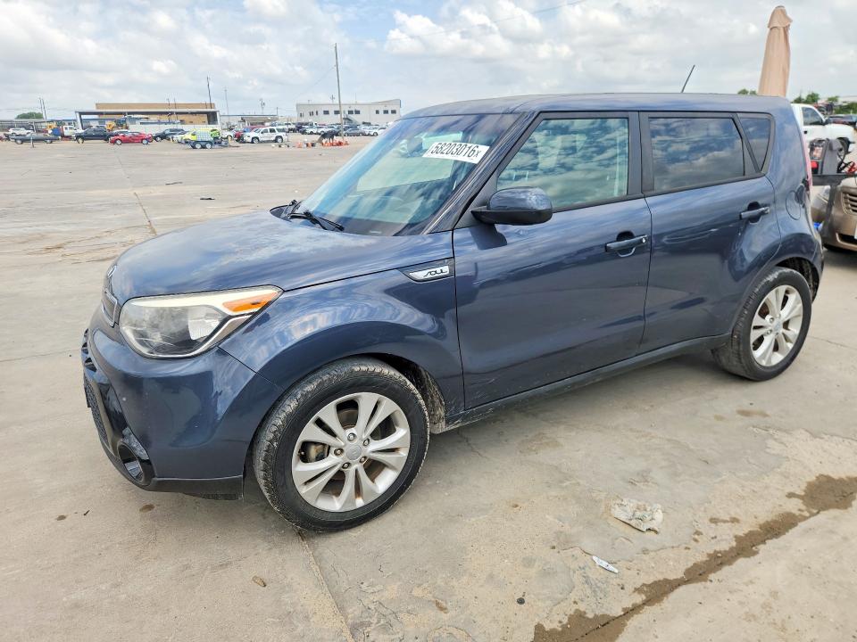 2016 Kia Soul VIN KNDJP3A5XG7336641 COPART salvage auction — SIDE, TX - SALVAGE VEHICLE TITLE, sold $2,150 on 2026-07-30 (photo 1)