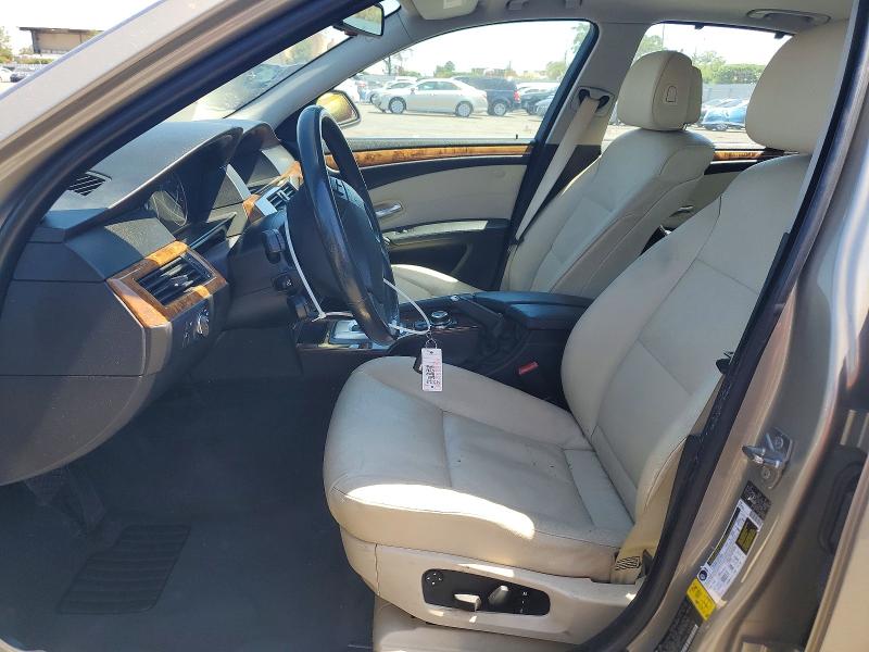 2010 BMW 5 series VIN WBANU5C54AC441674 COPART salvage auction — REAR END, Ca - Salvage Certificate, sold $825 on 2026-07-07 (photo 7)