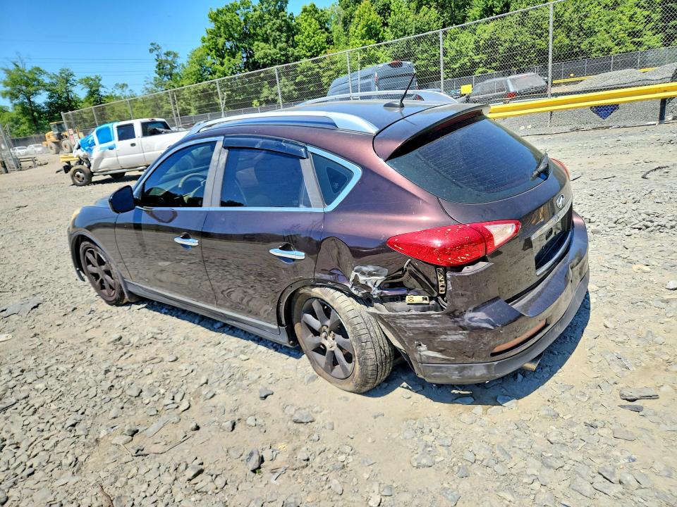2010 Infiniti Ex VIN JN1AJ0HR5AM756585 COPART salvage auction — SIDE, Md - Cert Of Salvage > 75% Damage, sold $425 on 2026-07-31 (photo 2)