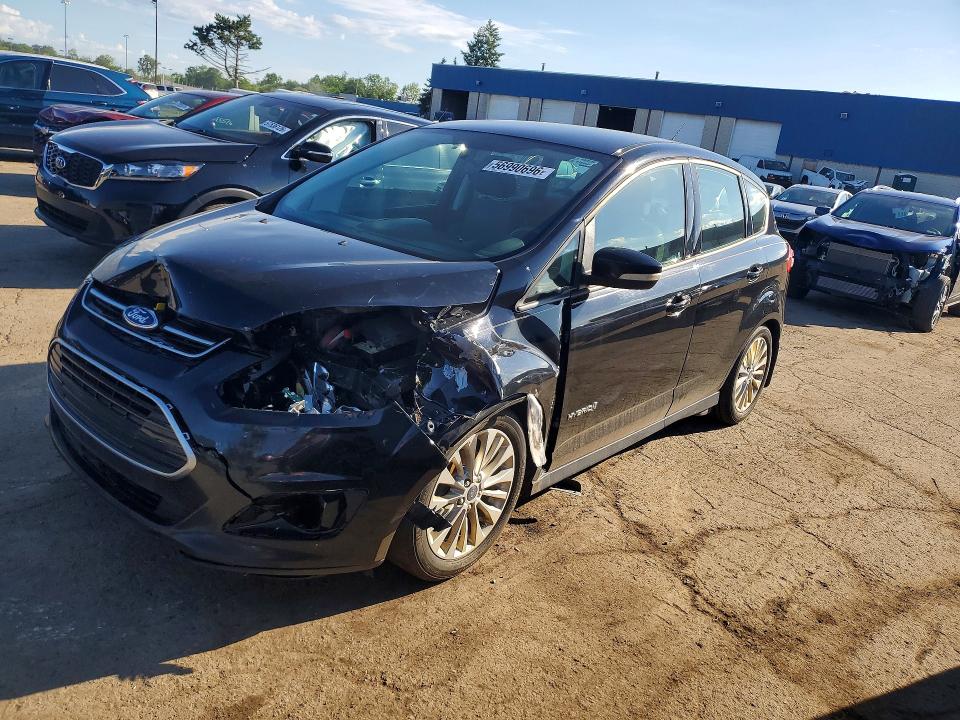 2017 Ford C-max VIN 1FADP5AU6HL117948 COPART salvage auction — FRONT END, MI - CERTIFICATE OF TITLE, sold $300 on 2026-07-02 (photo 1)