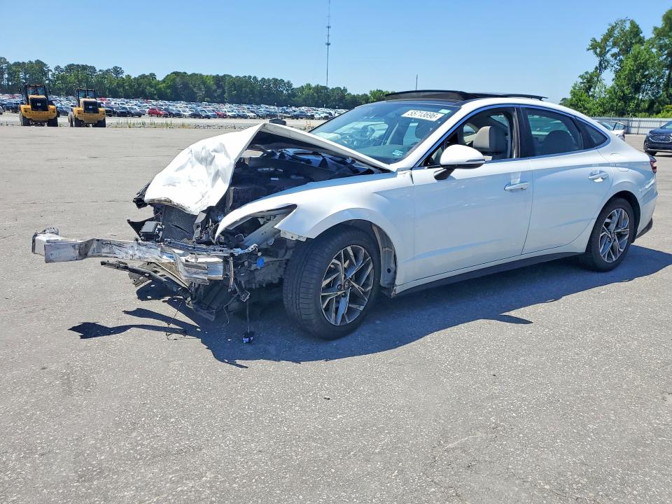 2021 Hyundai Sonata VIN 5NPEF4JA8MH078344 COPART salvage auction — FRONT END, Nc - Salvage Certificate Of Title, sold $1,750 on 2026-07-16 (photo 1)