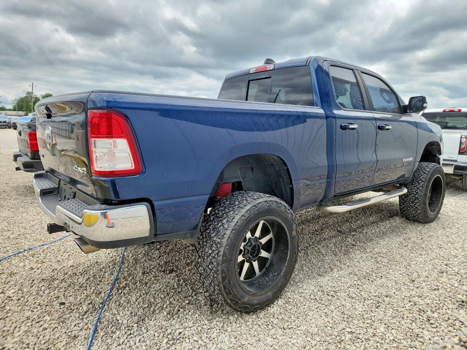 2019 Ram 1500 VIN 1C6SRFBT8KN916110 COPART salvage auction — HAIL, Mo - Salvage Certificate Of Title, sold $7,300 on 2026-07-27 (photo 3)