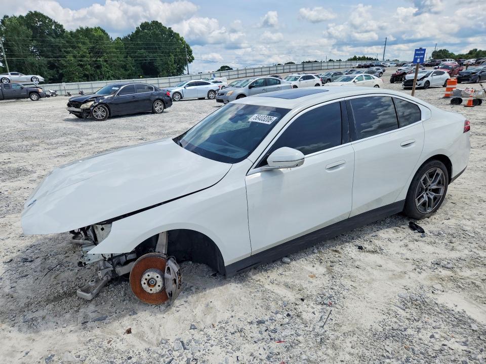 2025 BMW I5 VIN WBY13HG01SCT74519 COPART salvage auction — FRONT END, Nj - Certificate Of Title (P), sold $18,800 on 2026-07-22 (photo 1)