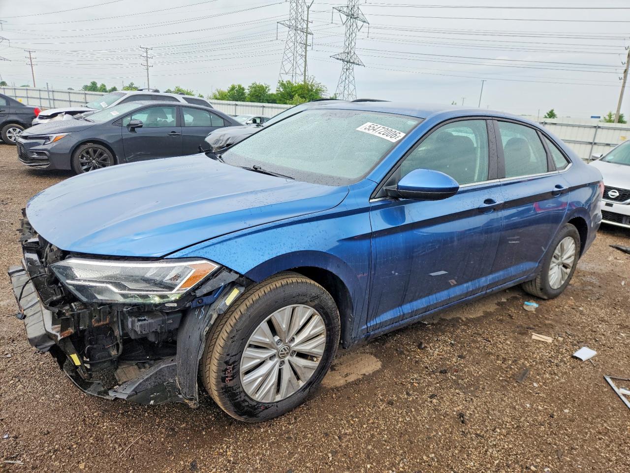 2019 Volkswagen Jetta VIN 3VWC57BUXKM194511 COPART salvage auction — Front End, WV - SALVAGE CERTIFICATE, sold $2,550 on 2026-06-25 (photo 1)