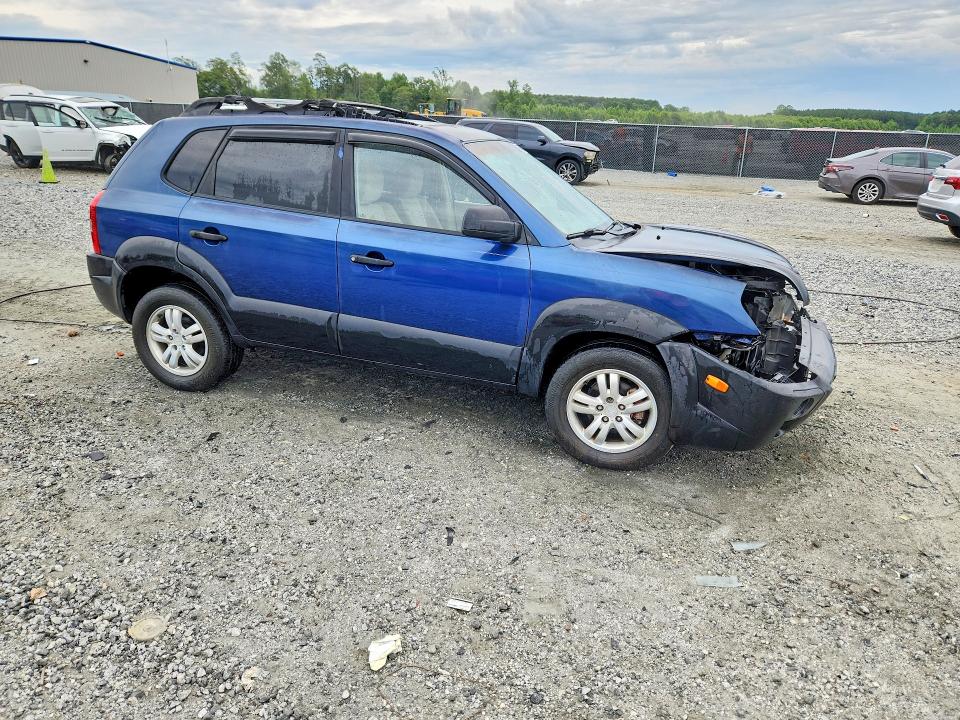 2006 Hyundai Tucson VIN KM8JN12D36U390777 COPART salvage auction — FRONT END, Sc - Cert Of Title-Salvage, sold $350 on 2026-07-27 (photo 4)