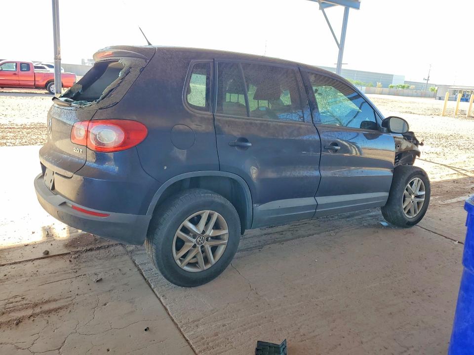 2011 Volkswagen Tiguan VIN WVGAV7AX5BW501651 COPART salvage auction — FRONT END, AZ - CERT OF TITLE - SALVAGE, sold $175 on 2026-07-14 (photo 3)