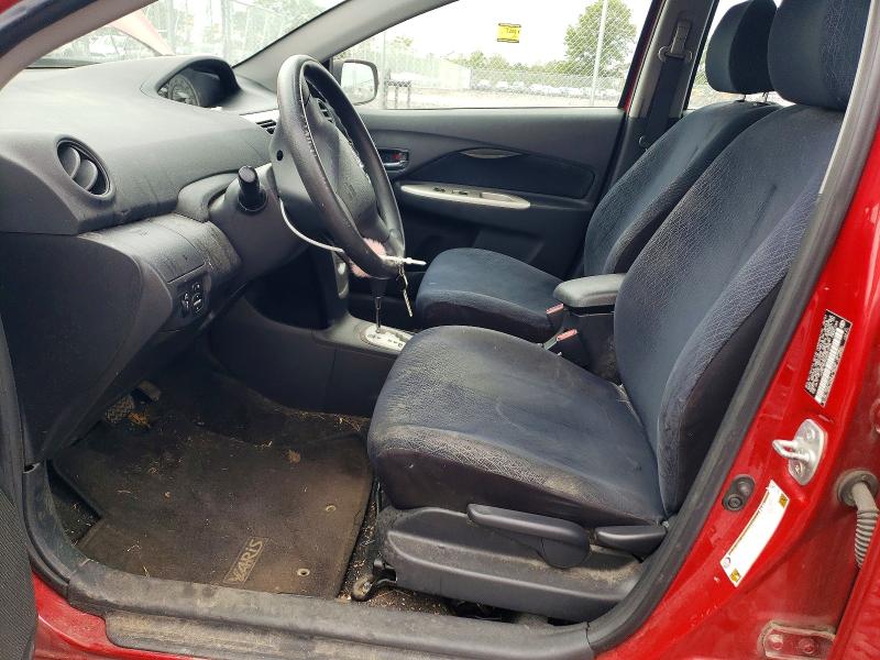 2008 Toyota Yaris VIN JTDBT923684007275 COPART salvage auction — REAR END, In - Cert Of Title-Salvage Title, sold $300 on 2026-07-21 (photo 7)