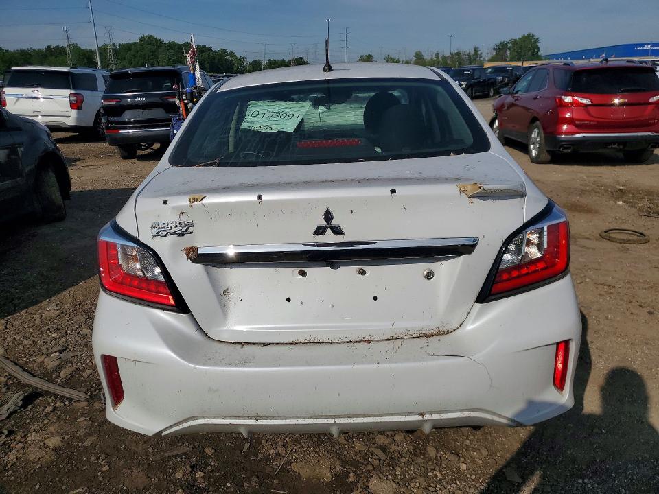 2023 Mitsubishi Mirage VIN ML32FUFJ7PHF01239 COPART salvage auction — FRONT END, MI - CERTIFICATE OF TITLE, sold $2,100 on 2026-07-10 (photo 6)