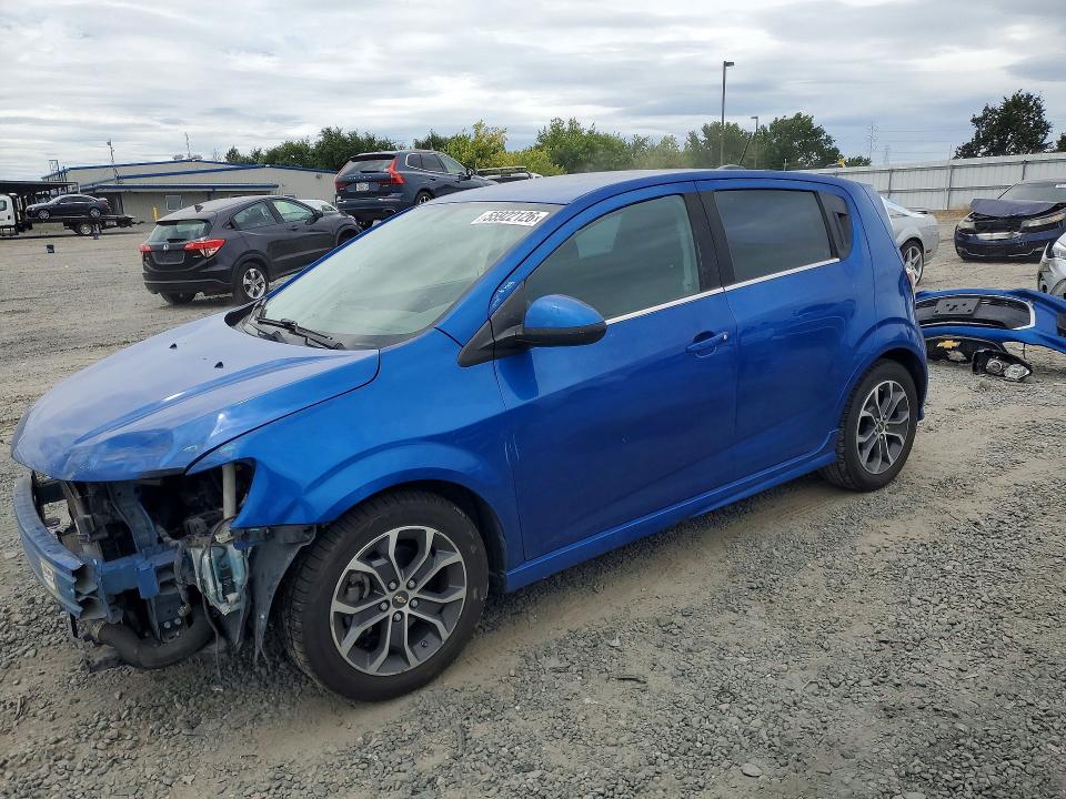 2017 Chevrolet SONIC VIN 1G1JD6SB3H4135528 COPART salvage auction — FRONT END, Ca - Salvage Certificate, sold $525 on 2026-07-09 (photo 1)