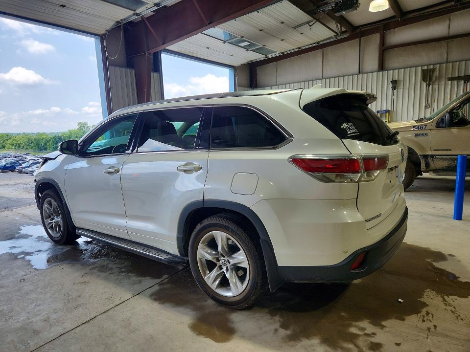 2016 Toyota Highlander VIN 5TDDKRFH3GS253804 COPART salvage auction — FRONT END, PA - CERTIFICATE OF SALVAGE, sold $5,800 on 2026-07-10 (photo 2)