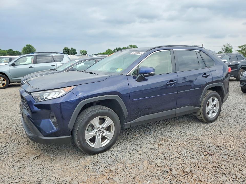 2019 Toyota Rav 4 VIN JTMP1RFV6KD013981 COPART salvage auction — SIDE, Nj - Cert Of Title-Salvage, sold $550 on 2026-07-21 (photo 1)