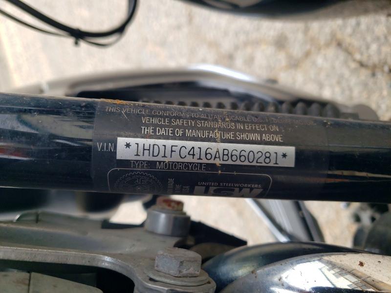 2010 Harley-davidson Flhtcu VIN 1HD1FC416AB660281 COPART salvage auction — FRONT END, Va - Cert Of Title - Salvage, sold $2,150 on 2026-07-02 (photo 9)