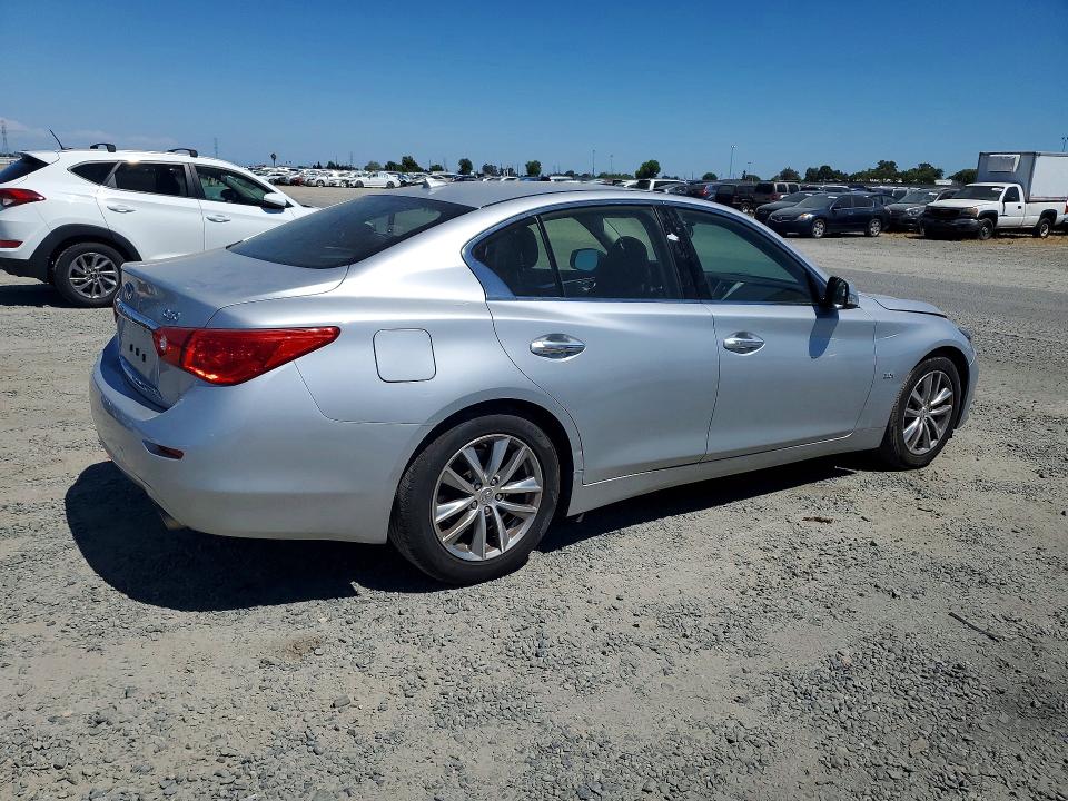 2017 Infiniti Q50 VIN JN1EV7AP9HM741251 COPART salvage auction — VANDALISM, Ca - Salvage Certificate (P), sold $4,050 on 2026-07-21 (photo 3)