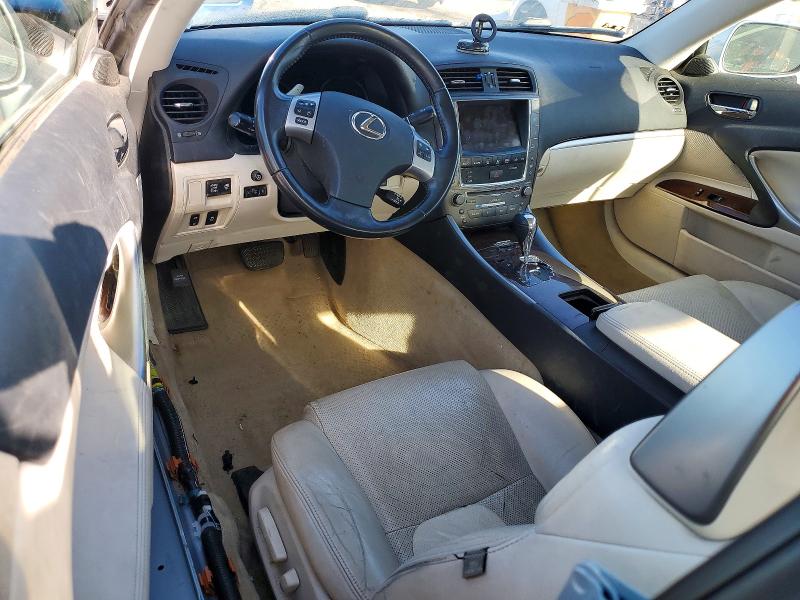 2012 Lexus Is VIN JTHFF2C22C2521780 COPART salvage auction — REAR END, Ca - Salvage Certificate, sold $775 on 2026-07-02 (photo 8)