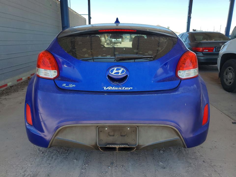 2012 Hyundai Veloster VIN KMHTC6AD8CU082559 COPART salvage auction — MINOR DENT/SCRATCHES, Az - Certificate Of Title, sold $575 on 2026-07-28 (photo 6)